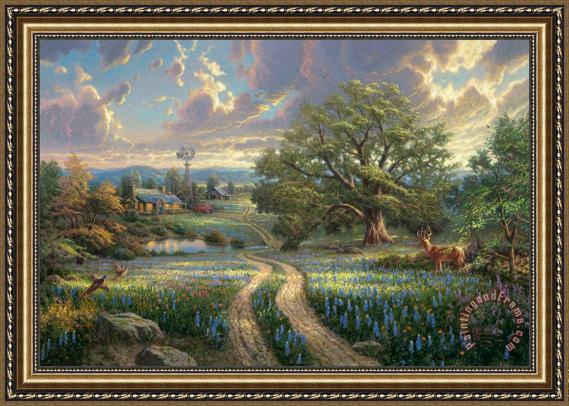 Thomas Kinkade Country Living Framed Print for sale - paintingandframe.com