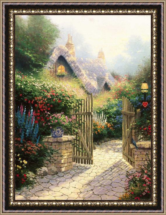 Thomas Kinkade Hidden Cottage Ii Framed Painting