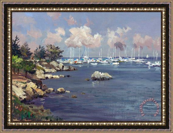 Thomas Kinkade Monterey Marina Framed Painting
