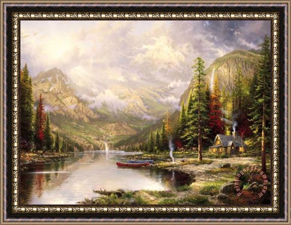 Thomas Kinkade Mountain Majesty Framed Painting