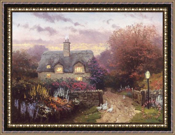 Thomas Kinkade Open Gate, Sussex Framed Painting