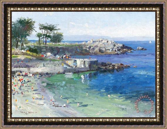 Thomas Kinkade Pacific Grove Framed Painting