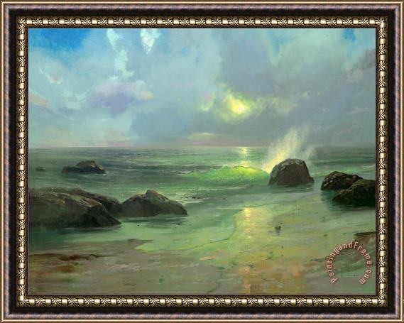 Thomas Kinkade Pacific Nocturne Framed Painting