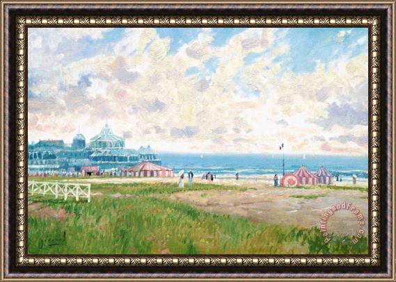 Thomas Kinkade Summertime Resort Framed Painting