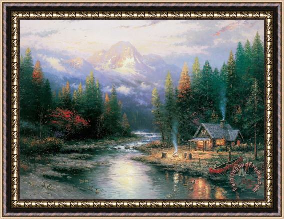 Thomas Kinkade The End of a Perfect Day Ii Framed Print