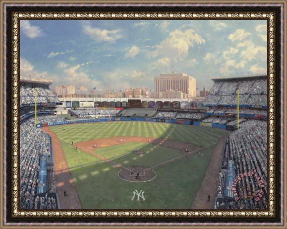 Thomas Kinkade Yankee Stadium Framed Print