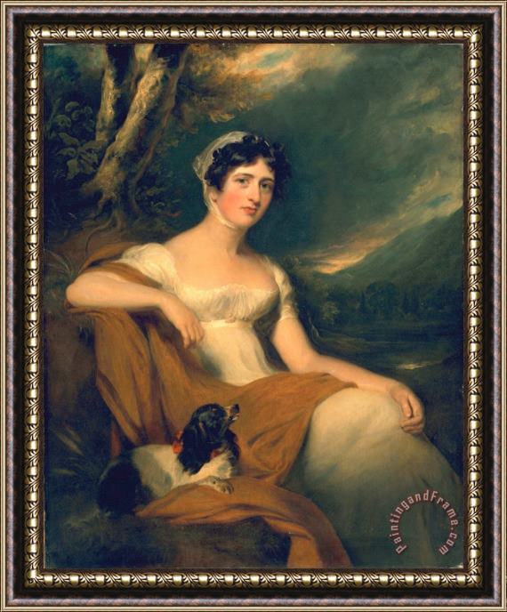 Thomas Lawrence Honorable Emma Cunliffe later Emma Cunliffe-Offley Framed Painting