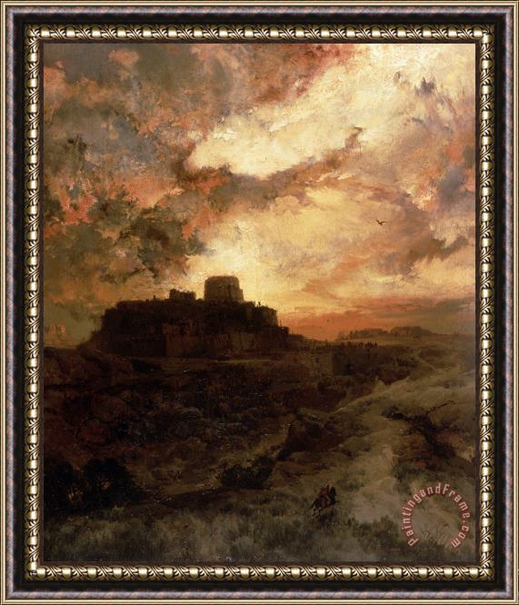 Thomas Moran Arizona Sunset Framed Painting
