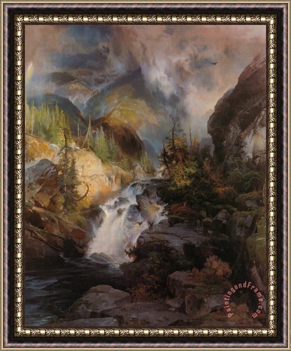 Thomas Moran Children of The Mountain Framed Painting