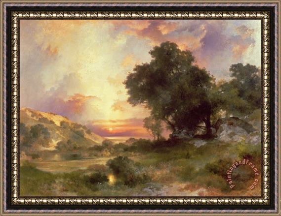 Thomas Moran Landscape Framed Painting