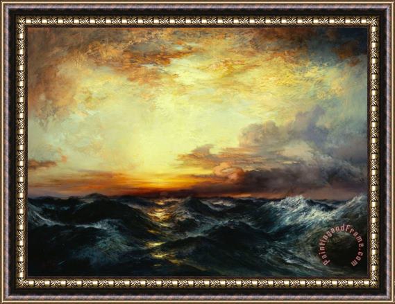 Thomas Moran Pacific Sunset Framed Print