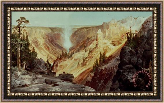 Thomas Moran The Grand Canyon of the Yellowstone Framed Painting