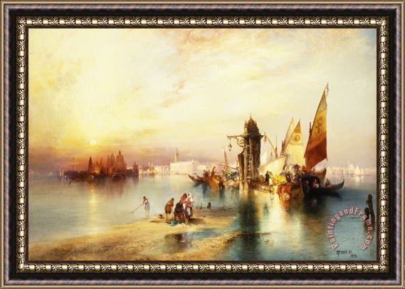 Thomas Moran Venice Framed Painting
