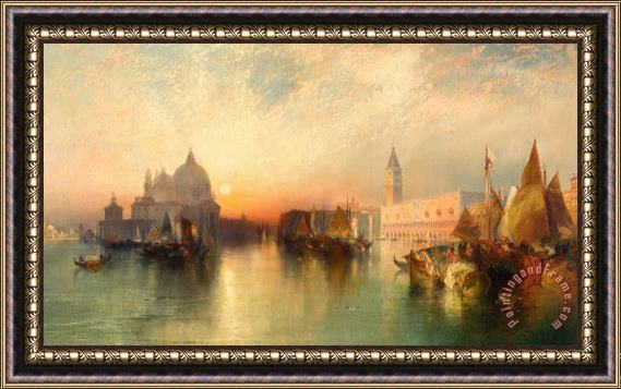 Thomas Moran View Of Venice Framed Painting