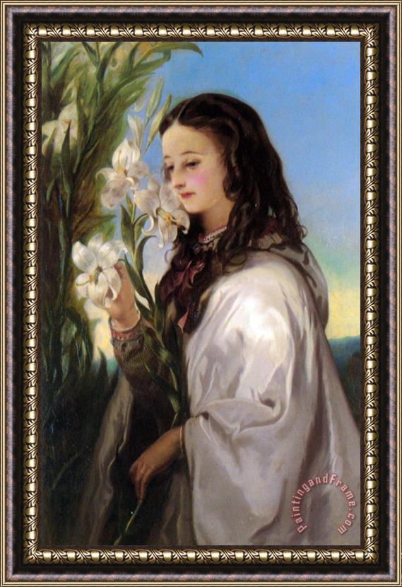 Thomas Musgrove Joy See The Lilies How They Grow Framed Painting