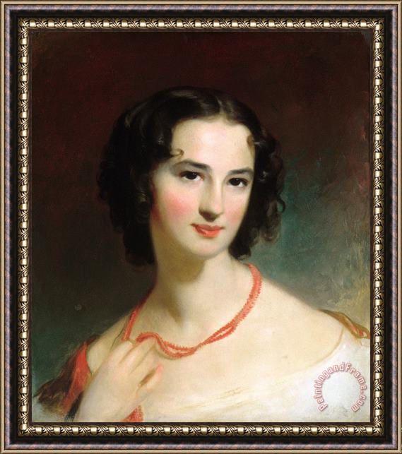 Thomas Sully Mrs. James Montgomery, Jr. Framed Painting