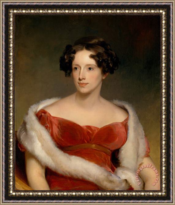 Thomas Sully Mrs. John Biddle (eliza Falconer Bradish) Framed Painting