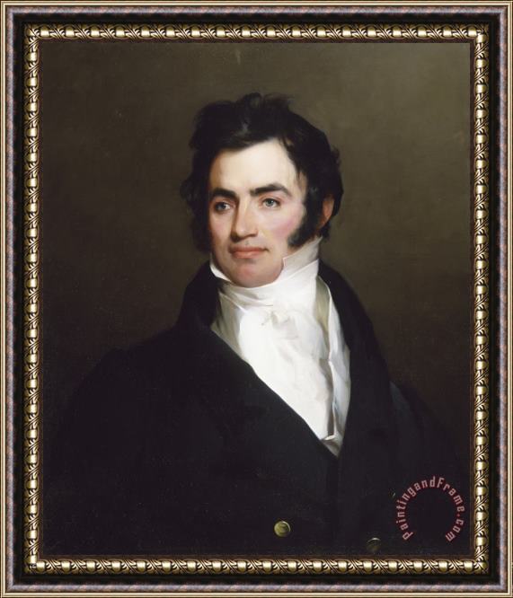 Thomas Sully Portrait of Benjamin Tevis Framed Print