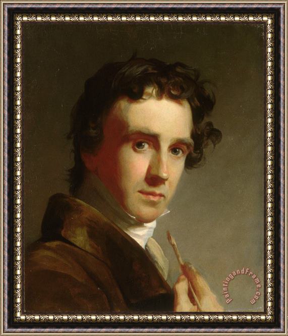 Thomas Sully Portrait of The Artist Framed Painting