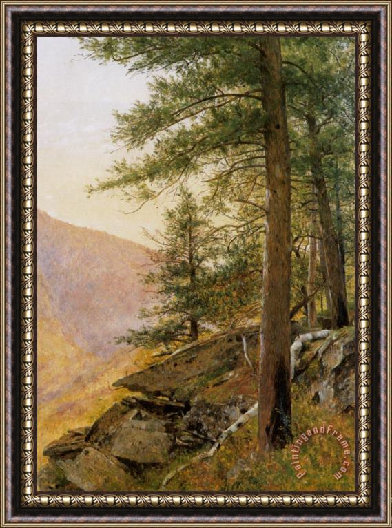 Thomas Worthington Whittredge Hemlocl in The Catskills Framed Print
