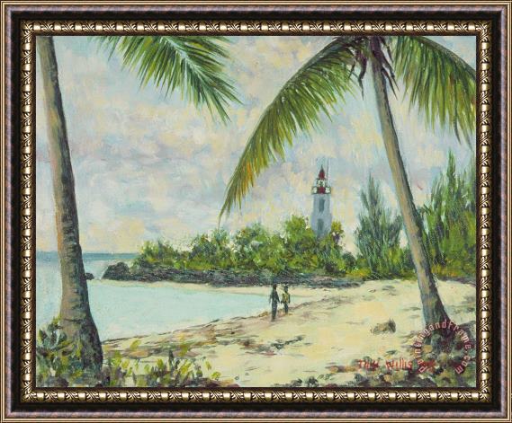 Tilly Willis The Lighthouse - Zanzibar Framed Painting
