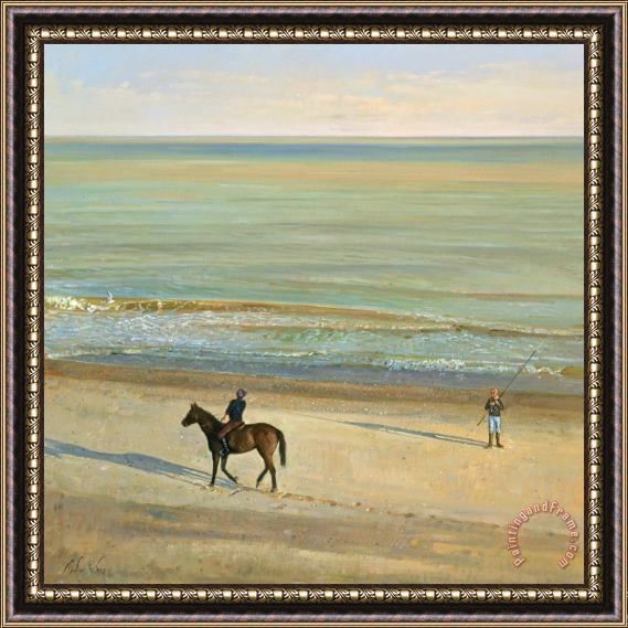 Timothy Easton Beach Dialogue Dunwich Framed Painting
