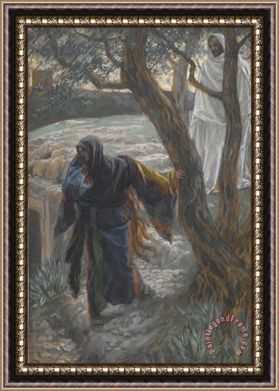 Tissot Jesus Appears to Mary Magdalene Framed Print