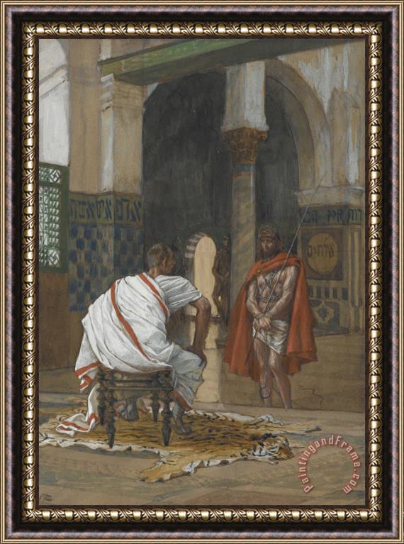 Tissot Jesus Before Pilate Framed Painting