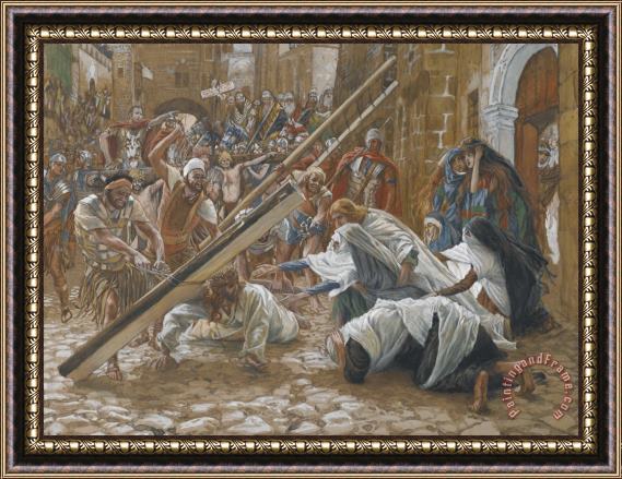 Tissot Jesus Meets His Mother Framed Painting