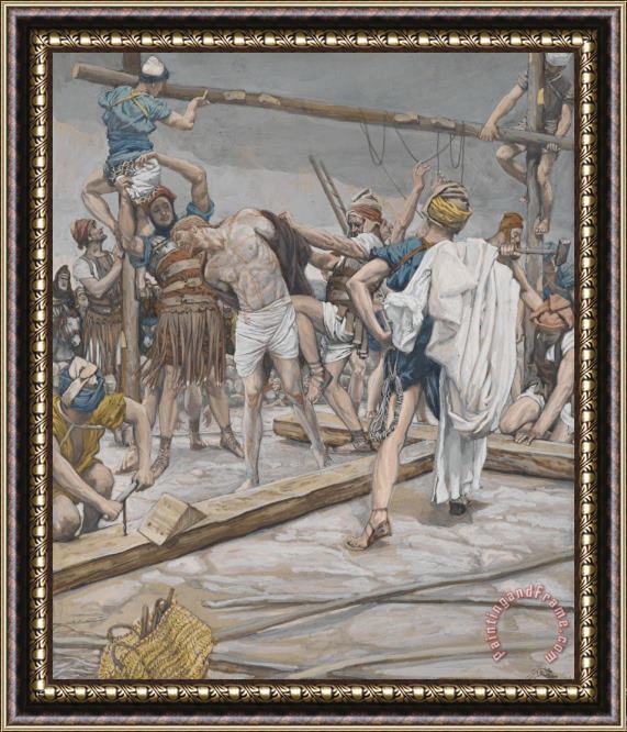 Tissot Jesus Stripped of His Clothing Framed Painting