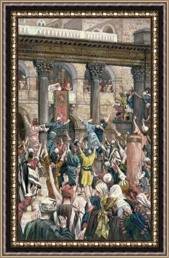 Tissot Let Him be Crucified Framed Painting