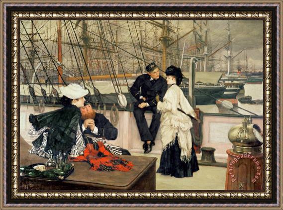 Tissot The Captain and the Mate Framed Print