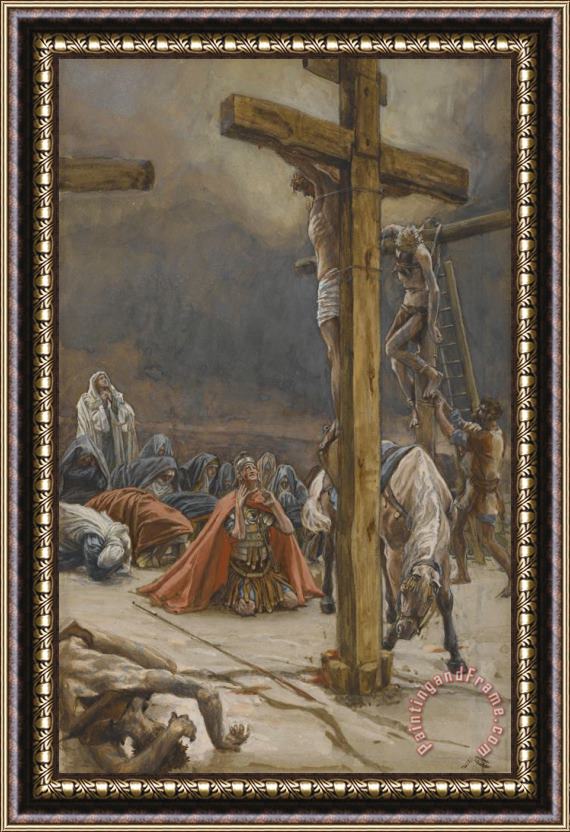 Tissot The Confession of Saint Longinus Framed Painting