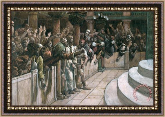 Tissot The False Witness Framed Painting