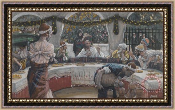 Tissot The Meal in the House of the Pharisee Framed Painting