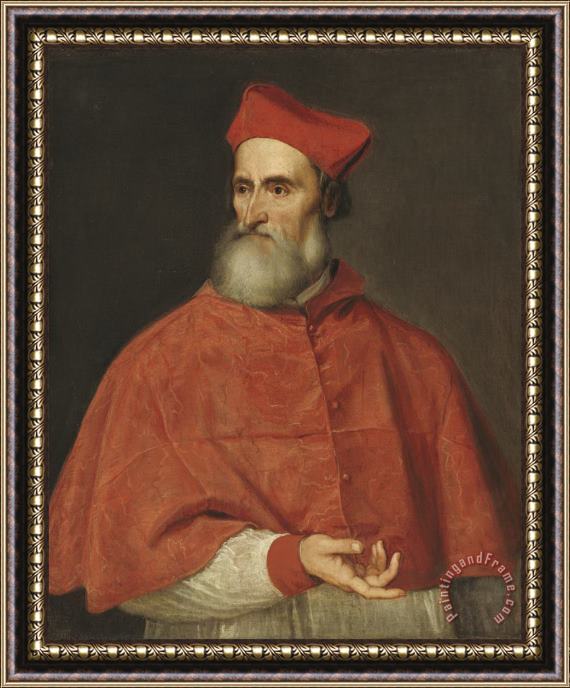 Titian Cardinal Pietro Bembo Framed Painting