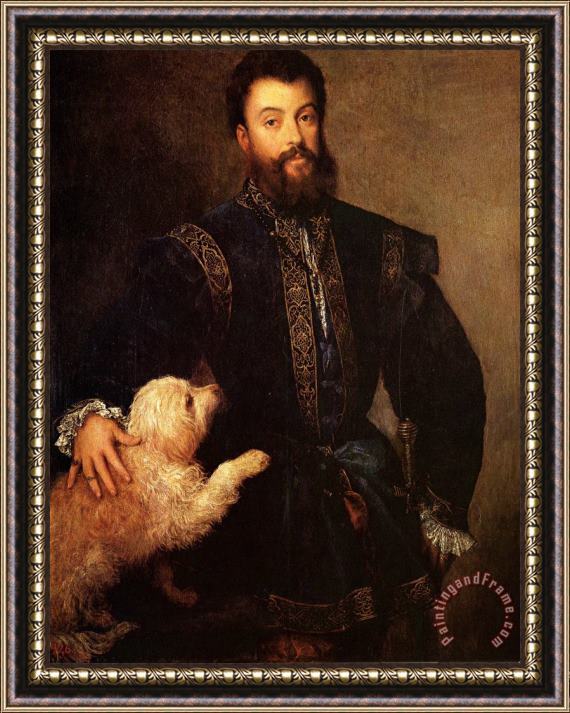 Titian Federigo Ii, Gonzaga Framed Print