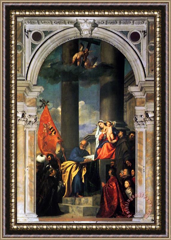 Titian Pesaros Madonna Framed Painting