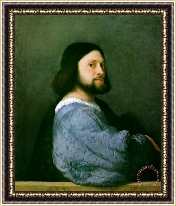 Titian Portrait of Ariosto Framed Painting
