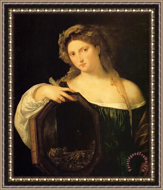 Titian Profane Love Framed Painting