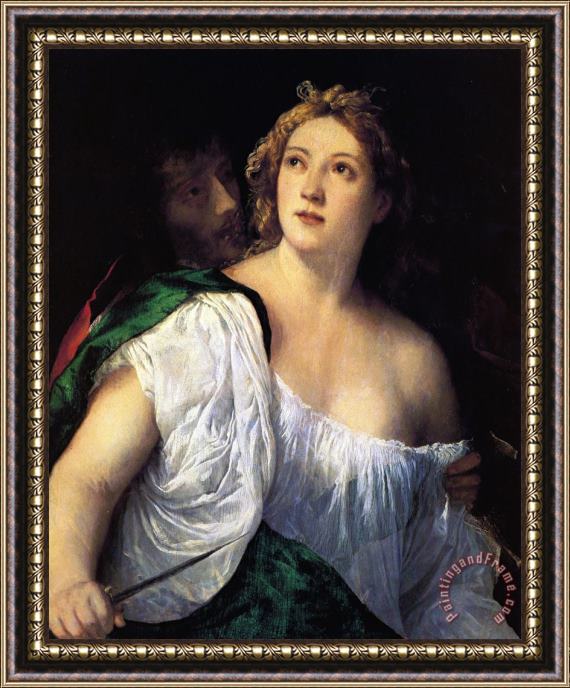 Titian Suicide of Lucretia Framed Print