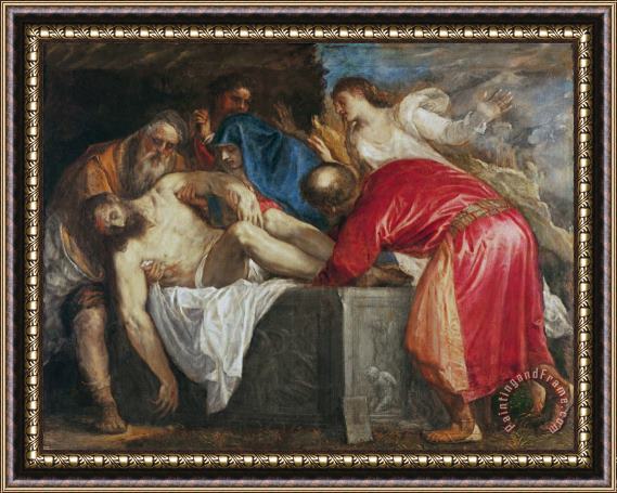 Titian The Entombment of Christ Framed Print