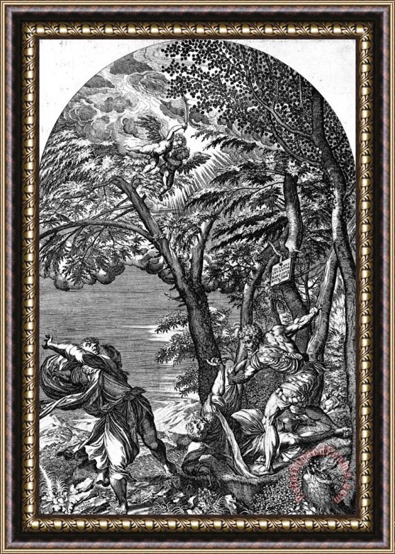 Titian The Martyrdom of Saint Peter Framed Print