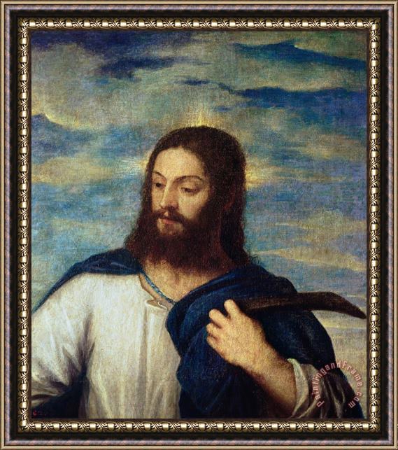 Titian The Savior Framed Painting