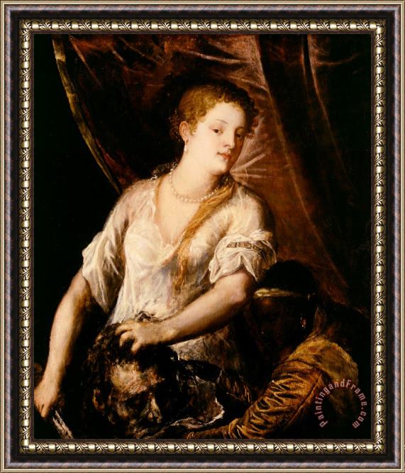 Tiziano Vecellio Titian Judith with the Head of Holofernes Framed Painting