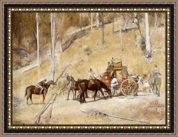 Tom Roberts Bailed Up Framed Painting
