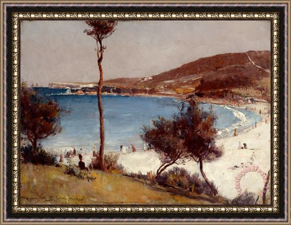 Tom Roberts Holiday Sketch at Coogee Framed Print