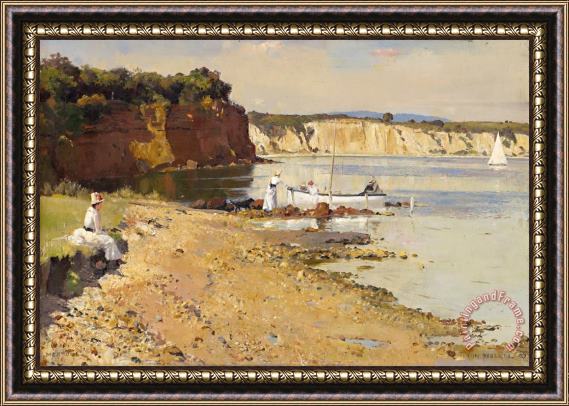 Tom Roberts Slumbering Sea, Mentone Framed Painting