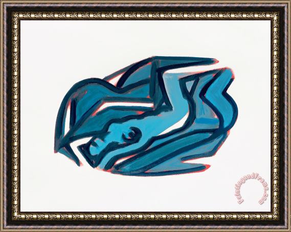 Tom Wesselmann Blue Nude #5, 2002 Framed Painting