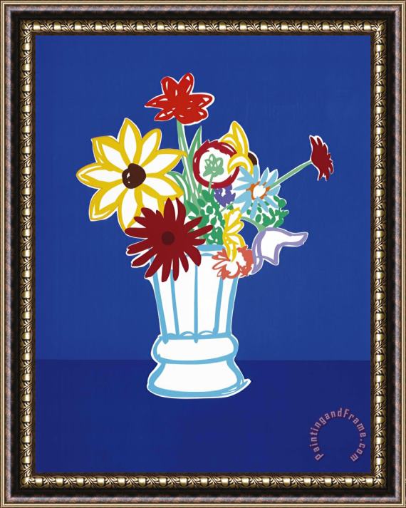Tom Wesselmann Country Bouquet with Blue, 1991 Framed Print